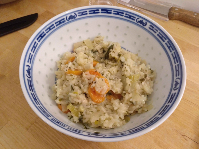 Bouillon de poulet au riz