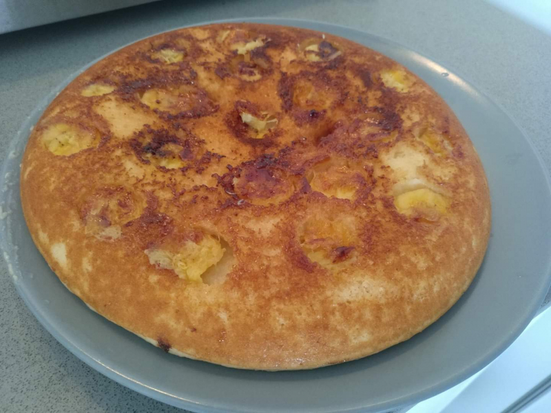 Gâteau poêlé à la banane