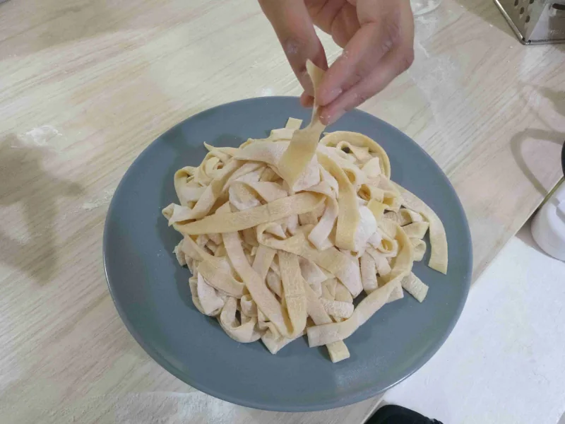 Pâtes aux œufs maison